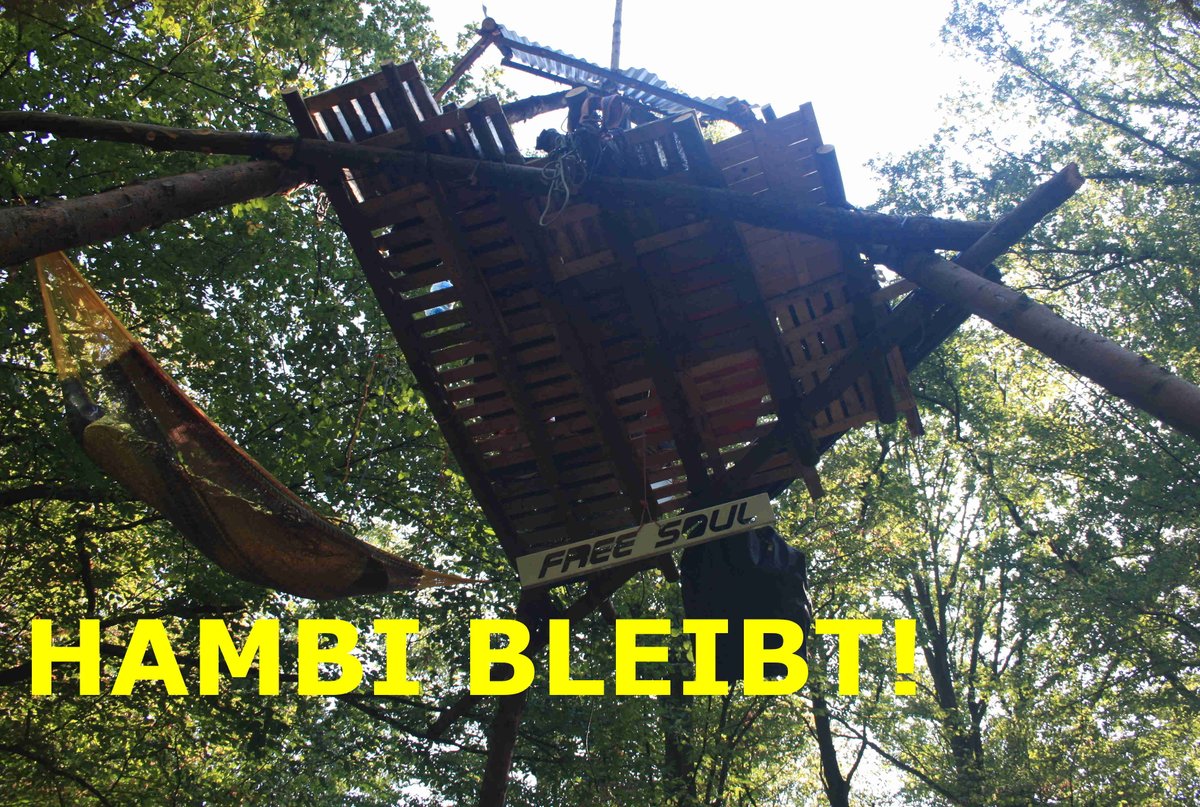 Hambacher Forst On Twitter Free Soul Tripod Blocking Access To