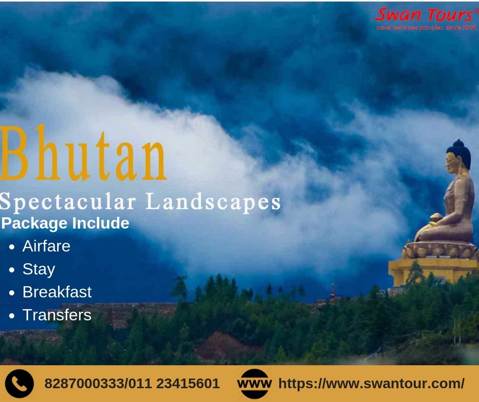 poojamishara's tweet photo. The only travel agency for you providing a complete range of Bhutan packages.. For more information, visit - https://t.co/2PDKjRQjPn or Call - 8287000333/011 23415601
#SwanTours #BhutanTour #BhutanHoliday #Bhutan #BhutanHotels #TigerNest #Paro #Thimpu #BhutanTourPackages https://t.co/oO9692NdcD