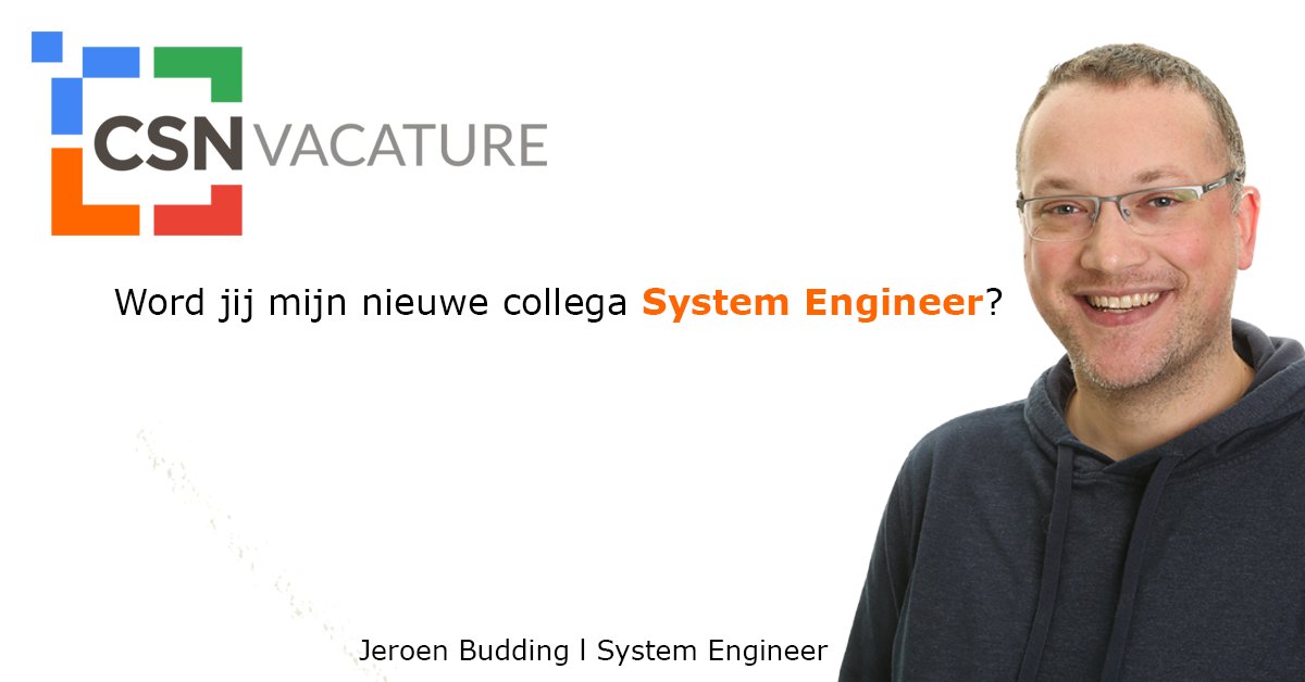 CSNGroep's tweet photo. #Solliciteernu als je wilt werken in een #nononsensecultuur met
#kortecommunicatielijnen, #sportievecollegas die werken leuk vinden en een #informelesfeer omarmen. #itvacatures #werk #vacature #IT #systemengineer #leusden VACATURE: https://t.co/PsqfGvTumu https://t.co/ayRDhkHLJ9