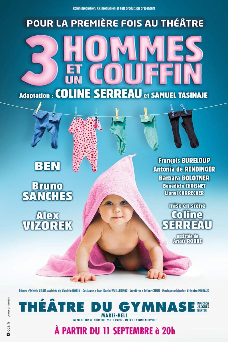 TheatreOnline_'s tweet photo. La comédie intemporelle de Coline #Serreau sur la paternité de trois célibataires endurcis, le plus grand succès cinématographique des années 80 arrive sur les planches pour une semaine seulement ! #Evenement https://t.co/DY06BruuCL https://t.co/5USl4j9t0j