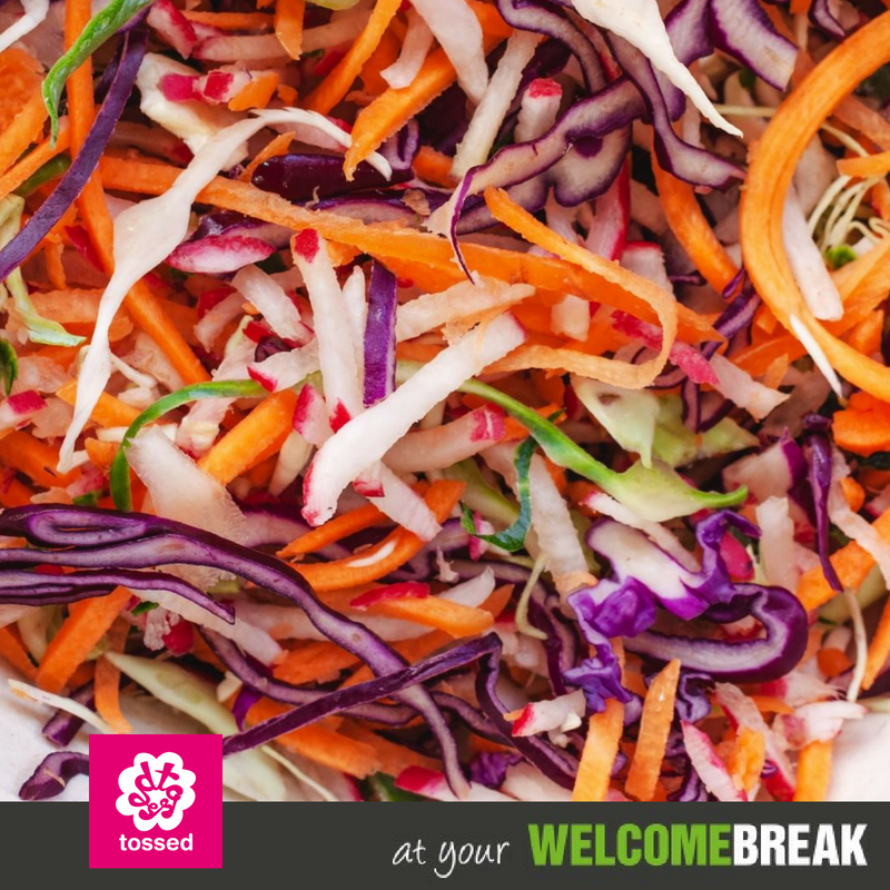 welcomebreak's tweet image. Rainbow Coleslaw 💖#Tossed's perfect side-kick ingredient in Rainbow Wraps or Spicy Superveg Power Bowl! Available at #WelcomeBreak Birchanger, South Mimms, Warwick South, and Oxford. #M11 #M25 #M40