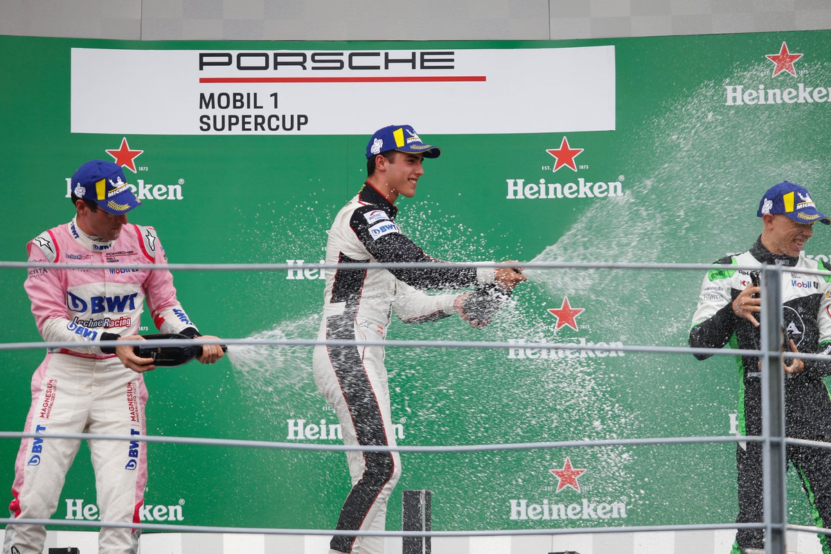 PorscheRaces's tweet image. #PorscheMobil1Supercup – Sending you #MondayMotivation with this pictures of the recent race weekend at @Autodromo_Monza. In Italy, #Porsche Junior @ThomasPreining secured his fourth win of the season