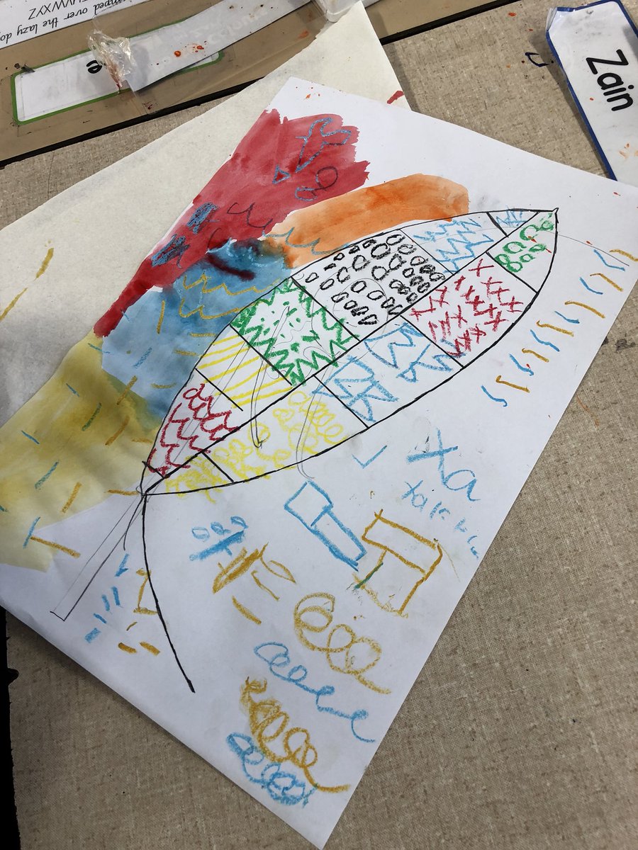 4T produced an artwork inspired by the book ‘Florette’ by Anna Walker using oil pastels and watercolour paint 🎨 <a href="/AuburnNthPS/">Auburn North PS</a> #ANPSyear3and4