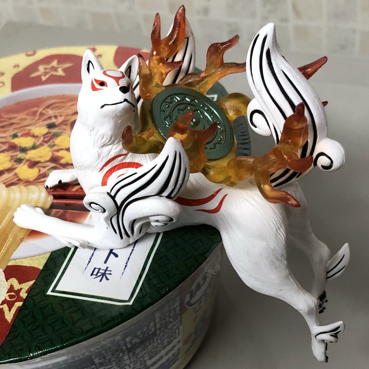 大神＆大神伝 ぬーどるストッパーフィギュアのアマテラス、チビテラス