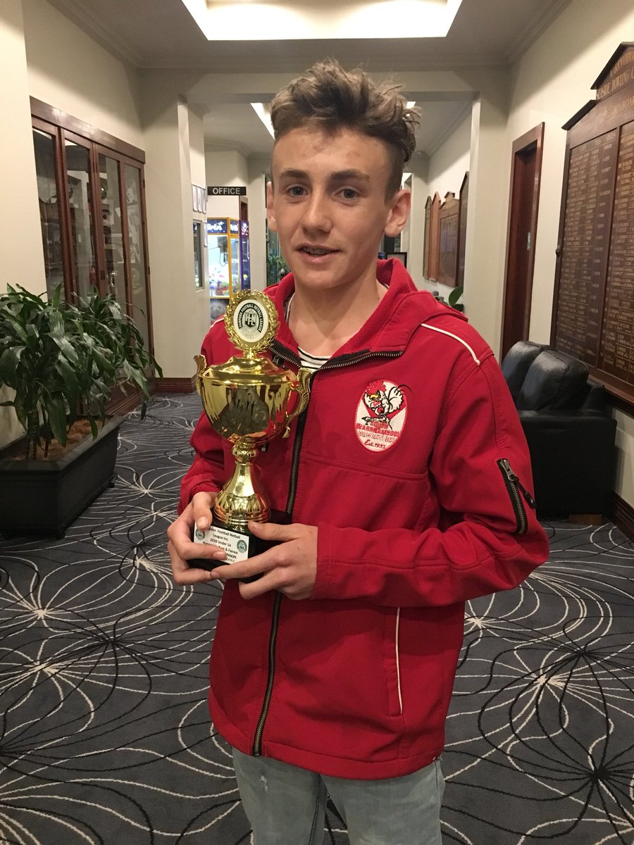 .<a href="/SWRoosters/">South Warrnambool</a>’ Flynn Wilkinson was runner-up in the Hampden league under 14 football B&amp;F with 21 votes. <a href="/WboolStandard/">The Standard</a>