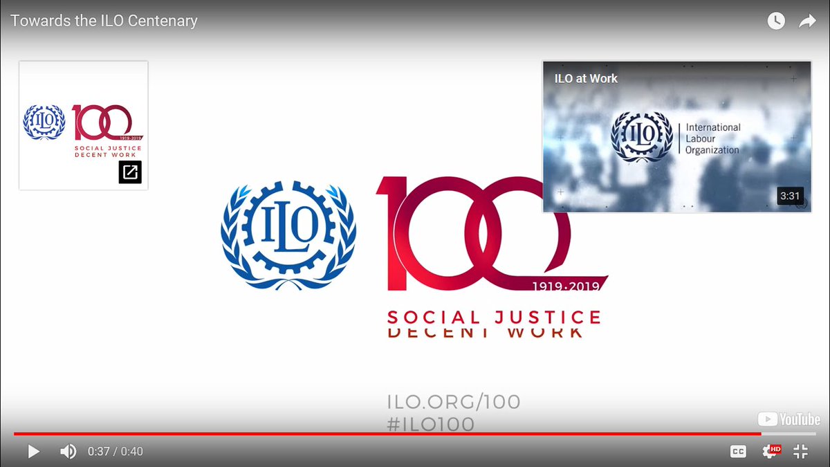 petervan_rooij's tweet photo. #ILO100 news and events public page going live today! The countdown has begun to the 100th anniversary of the @ilo With multiple events and commemorations planned, 2019 will be a year of global celebrations to mark the ILO vision of universal #Peace based on social #Justice @UN https://t.co/B9nDAghfyS