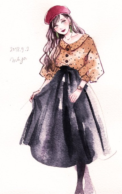 「女の子 ロングスカート」のTwitter画像/イラスト(古い順)