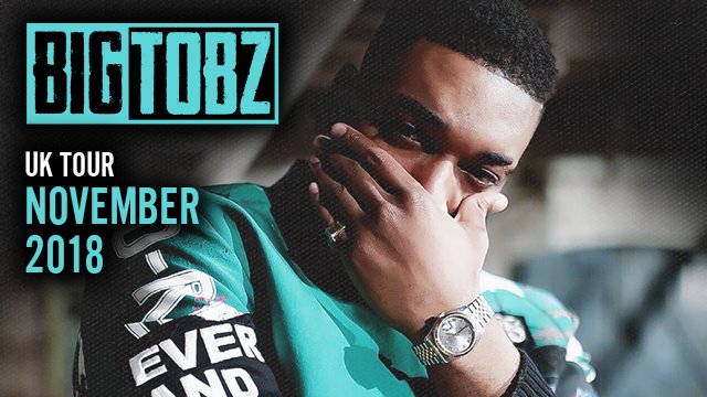 Gigantic's tweet image. NEW -

@BigTobzsf announces a UK tour for November.

Tickets are on sale Friday so set an event reminder here -

#BigTobz #NoBehaviour #London #Birmingham #Manchester #Cardiff
