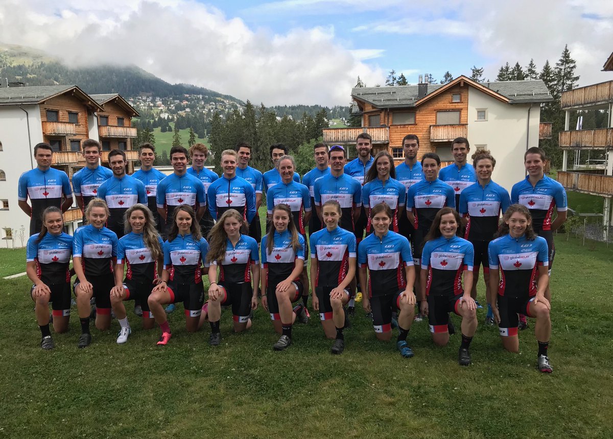 Team Canada’s XCO squad is ready to race in Lenzerheide. #2018mtbworlds