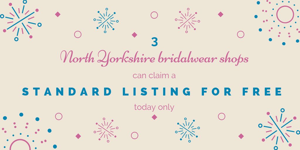 Get a standard listing free for one year! The county and category on offer changes daily, so grab your chance today. Offer only open to the first 3 suppliers to get in touch. Fill in the advertiser's form at buff.ly/2PUzWFT