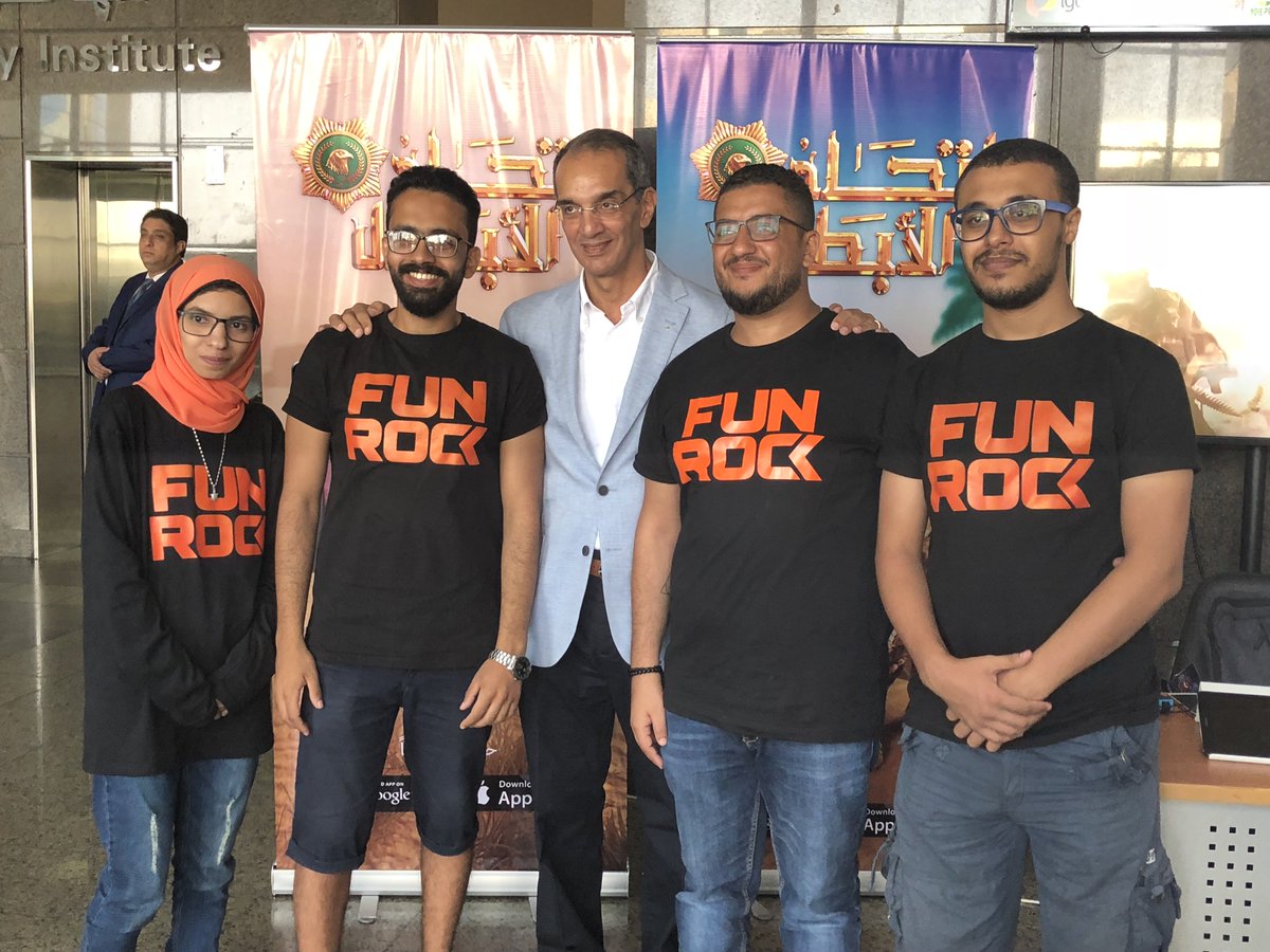 Special thanks to the Minister of Communications and Information Technology Amr Talaat, who honored us with a visit at Funrock's booth RunDoubleJump event at Smart Village Egypt, we thank him for his support and the fruitful conference call with our CCO Magdy Shehata @MCIT_News
