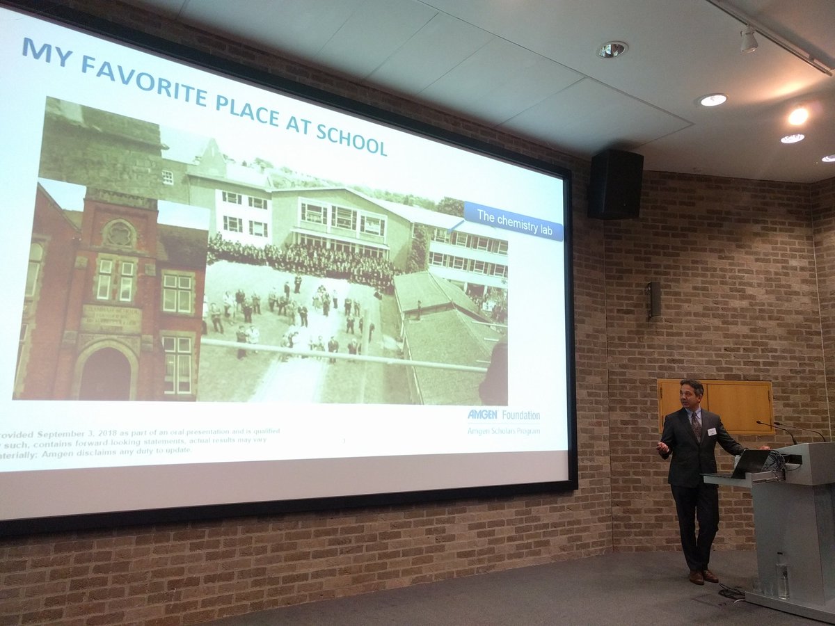 Philip Tagari (<a href="/Amgen/">Amgen 🧪🔬🧬</a>) shares his journey to science with #AmgenScholars, starting with when he abandoned his ambition to be a diplomat after discovering his love for chemistry
#STEM <a href="/AmgenScholarECC/">Amgen Scholars ECC</a>