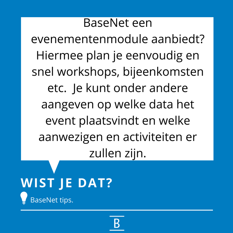 BaseNet_BE's tweet photo. 💡Regel een evenement om nooit te vergeten met onze evenementenmodule! 😁#BaseNet #software #online #event #workshop #advocatuur #law #rechten #juridisch #advocaten #lawyers https://t.co/9hKKfFgQwY