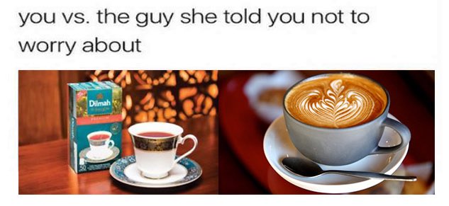 howgoodisjava's tweet photo. Soz not soz tea drinkers but there’s no ‘dilmah’ in #TeamCoffee 🙅���♀️🚫🙅‍♀️ .. although obviously there is a tea 🤦‍♂️🤷‍♀️😜#coffee #noteazone #dilmah #noway https://t.co/ahWRC8Amha