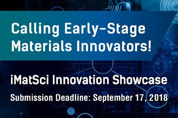 RSC_Energy's tweet photo. Call for #Innovators! Showcase your #Technology, Connect with #Investors -- Join us for the #iMatSci #Innovation Showcase, Cash prizes awarded to the top 3 teams and a $10,000 investment from the #ChemicalAngelNetwork #f18mrs #materialsscience https://t.co/iXoG3NvbC1