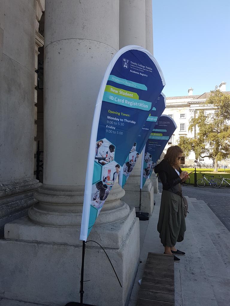 tcddublin's tweet photo. Academic Registry is set up in the Exam Hall for new student ID card registration. #TCDFreshers @TCDAcadRegistry @tcdglobal https://t.co/4JNhfdsDpE
