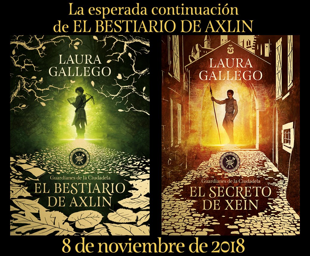 _LauraGallego's tweet photo. Los monstruos están cada vez más cerca. «El secreto de Xein» (#GuardianesdelaCiudadela 2) llega el 8 de noviembre a las librerías. ¡Ya puedes reservarlo!
📕  https://t.co/nWgJsXx2XS https://t.co/afTy0MsJT5