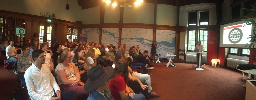 KennethHeijns's tweet photo. Aspiring future metropolitan engineers #MScMADE18 connecting to Amsterdam on day 1 through inspiring talk by CTO @GerBaron. Couldn’t think of a better start to the academic year @WUR @tudelft https://t.co/UeuXgM0vo2