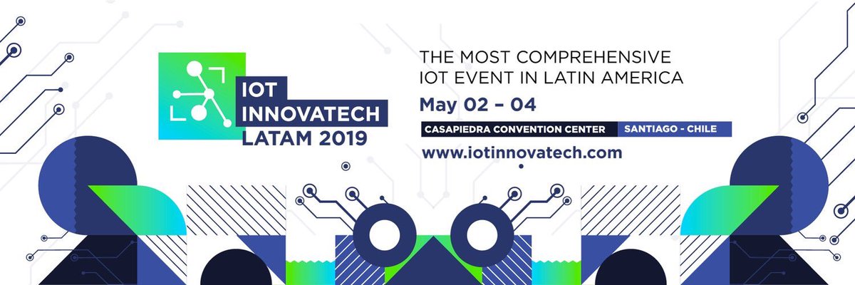 Del 2 al 4 de Mayo, 2019, Chile será sede del evento #IoT #internetOfThings #InternetDeLasCosas #Tech <a href="/IoTinnovatech/">IoT Innovatech Latam & Caribbean</a> más influyente de Hispanoamérica!! #IoTInnovatechLatam con Charlas, ruedas de Negocios, Networking msx@iotinnovatech.com