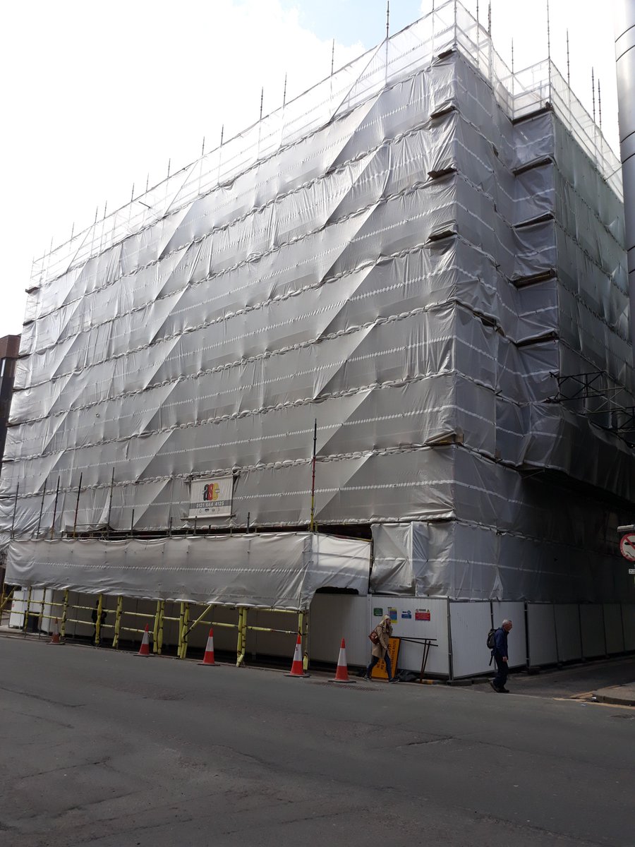 What's behind the wrap? We can't wait to unveil Glasgow's greenest office building. Watch this (work) space... #glasgow #Sustainability #workplace #Scotland  #underwraps #buildings #cleanair #makingchanges #bigreveal