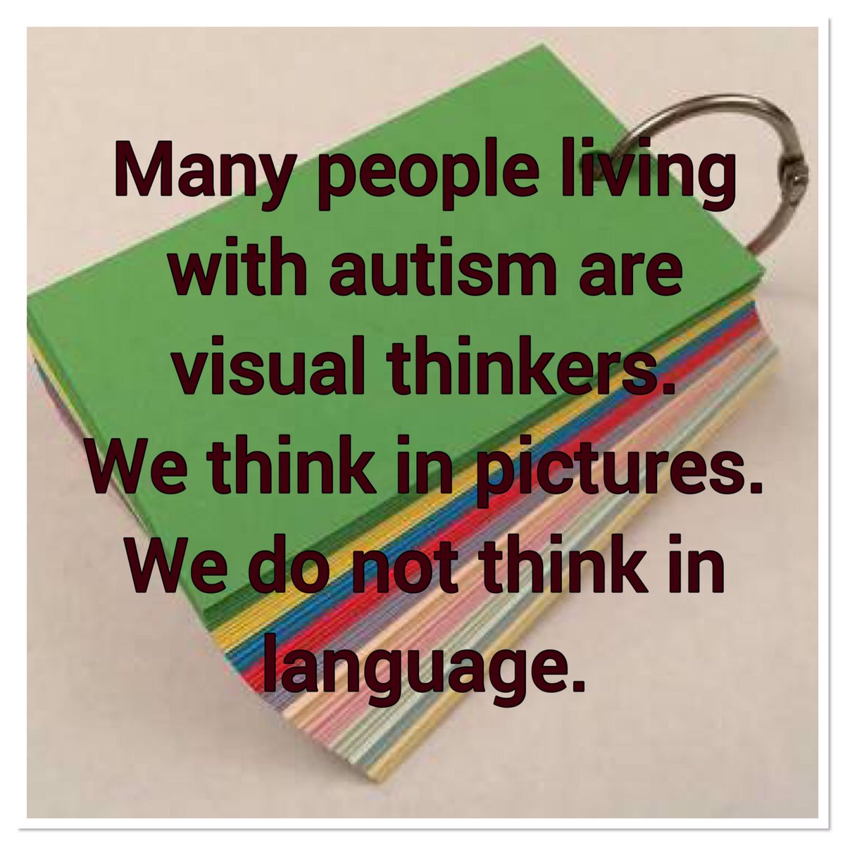 puresoulslf's tweet photo. All our thoughts are like videotapes running in our imagination.
#patrickspeechandlanguagecentre #autismtalent #speechandlanguage #behaviourmodificationtherapy #sensoryprocessingdisorder #autismgist #understandingautism #autismlife #autismspeaks #autismawareness #autismjoy https://t.co/XfZrbQgyCK