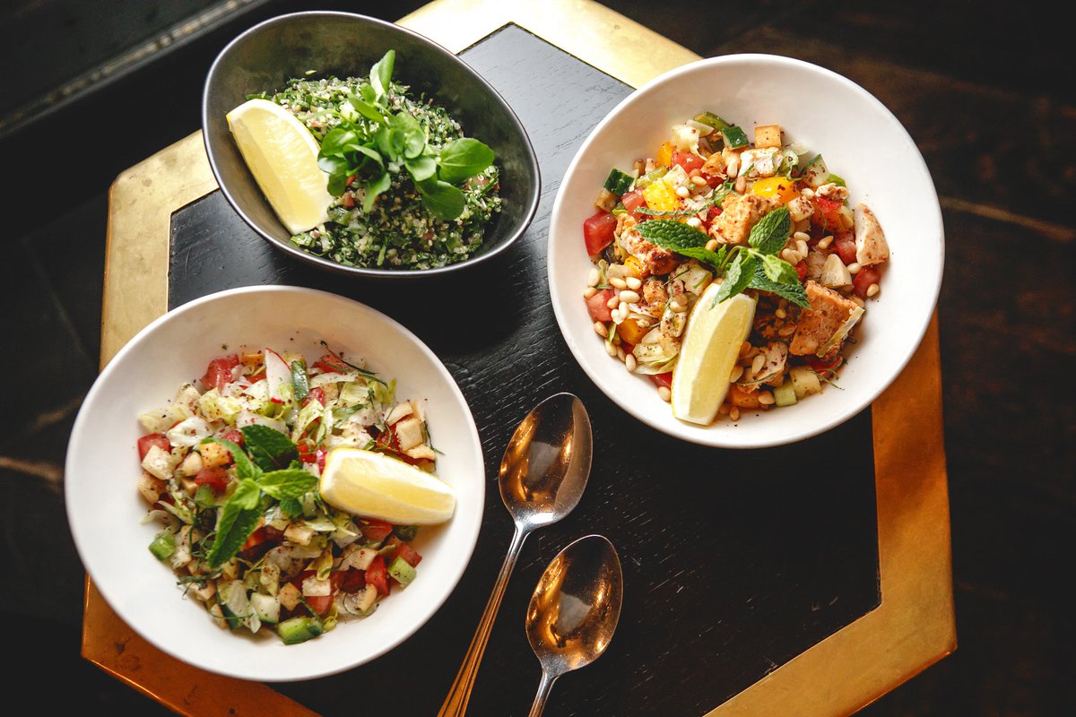 MamouniaLounge's tweet photo. Keeping it fresh this Monday lunchtime? We feel you 🥗
#tabbouleh #fattouch #marrakech #salad #lunch #lunchtime #vegan #vegetarian #carnivore #options https://t.co/6EFTA5udxt