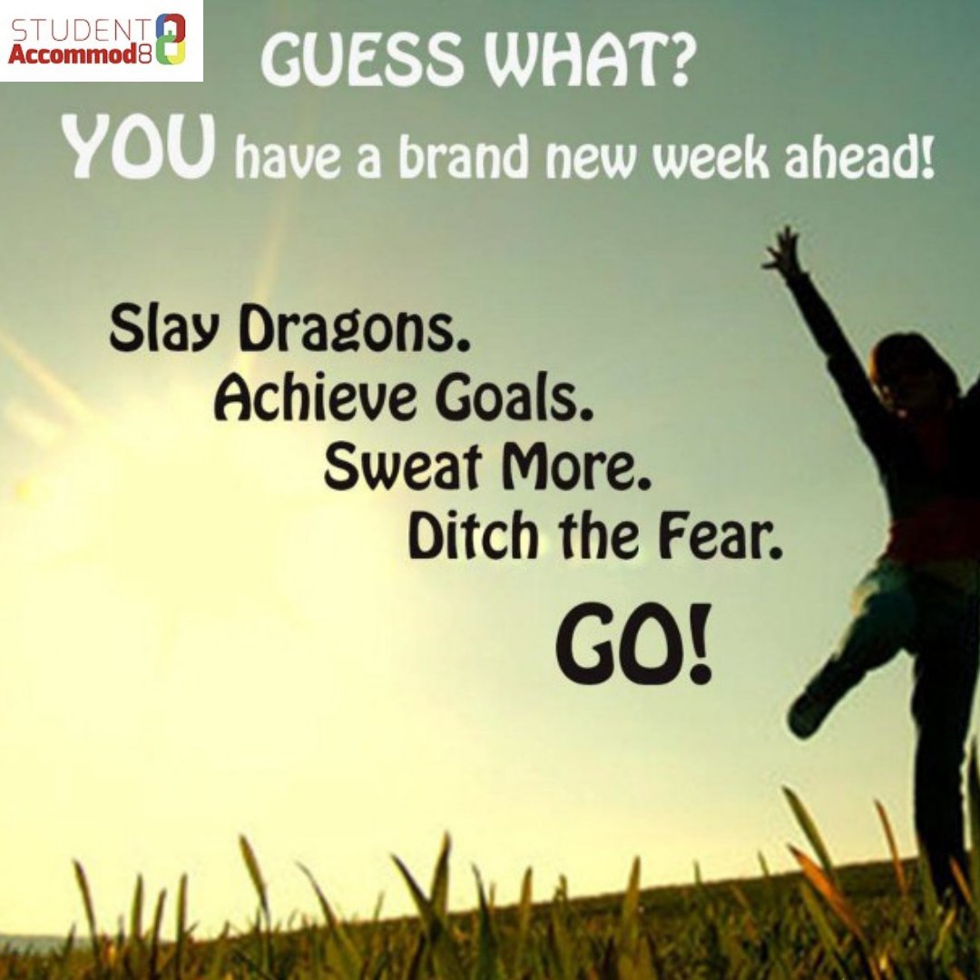 SAccommod8's tweet photo. Give every day the chance to become the most beautiful day of your life. We wish you a splendid week ahead.
#happynewweek #mondaymotivation #inspiration #quotes #monday #determination #progress #studentliving #studentaccommod8 https://t.co/KNOpsHa01z