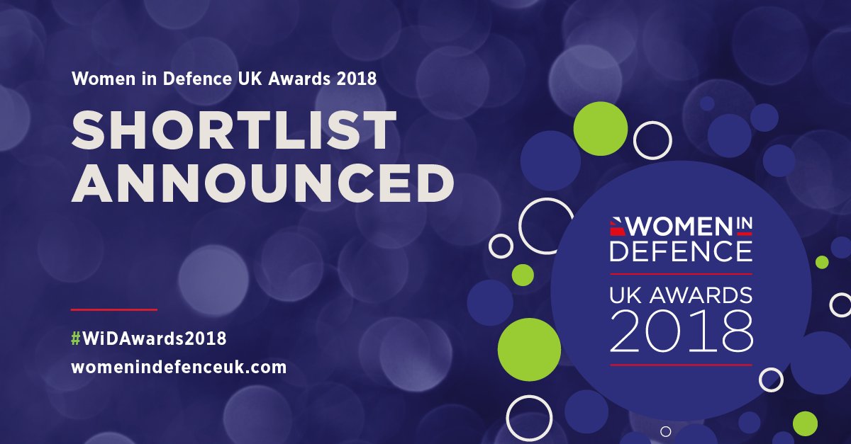 womenindefence's tweet photo. SHORTLIST ANNOUNCED https://t.co/Eb4o3BVqbp Many congrats to everyone shortlisted! #WiDAwards2018 @womenindefence 👏👏👏 https://t.co/L2UpFeXcmR