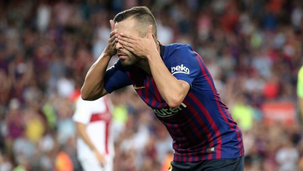 jogo_viktor's tweet photo. Jordi Alba explains the reason for his curious goal celebration as they thrashed Huesca https://t.co/8QVjeHrsfG https://t.co/oxWH36NiRs