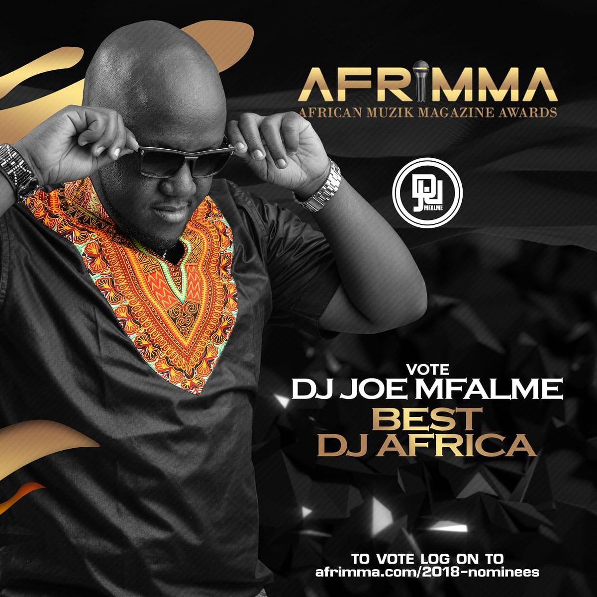 DjJoeMfalme's tweet photo. Remember I've been nominated  @afrimma As best DJ Africa and you can vote by logging on to https://t.co/eSkWLa5q7H https://t.co/XeErEYade9