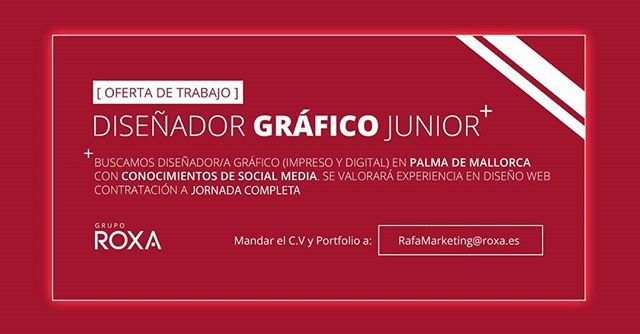conecta's tweet photo. #Mallorca Estamos buscando Diseñador gráfico ✏️ para importante empresa en el sector de la automoción! 🚘 ¿Quieres trabajar en un equipo dinámico? ¿Te gusta la innovación tecnológica? 🖥️ Esta es tu oportunidad. Nos ayudáis con un RT? Gracias! 😍 https://t.co/zIcmMlc9DM