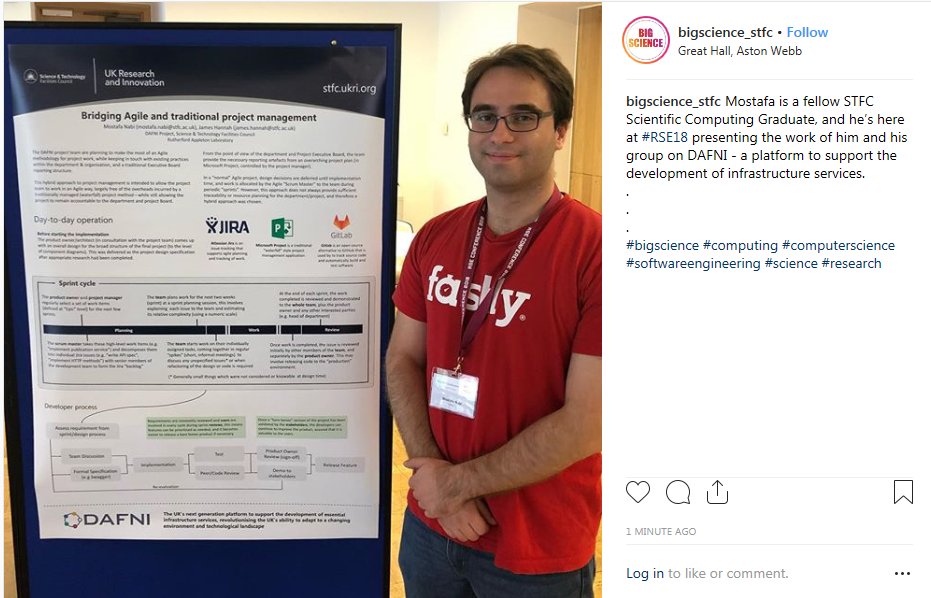 SciComp_STFC's tweet photo. Mostafa from our DAFNI team is having a good day at #RSE18!
@STFC_Matters https://t.co/fAUxUCUn1U