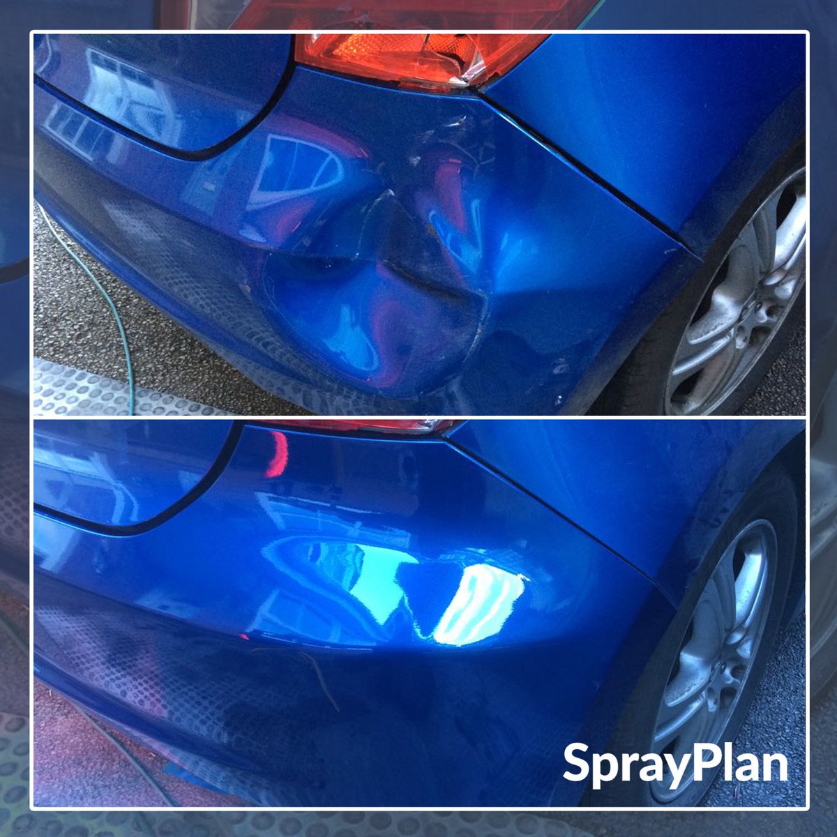 SprayPlan's tweet photo. Have you or anyone you know recently dented their vehicle? Send us a message and we'll see how we can help you! 
Take a look at our service here >> https://t.co/BiMCU7iXnN
  #mobilecarrepair #carrepair #collisionrepair #detailing #carpaint #alloy #alloyrepair https://t.co/bcO9YMvgUs