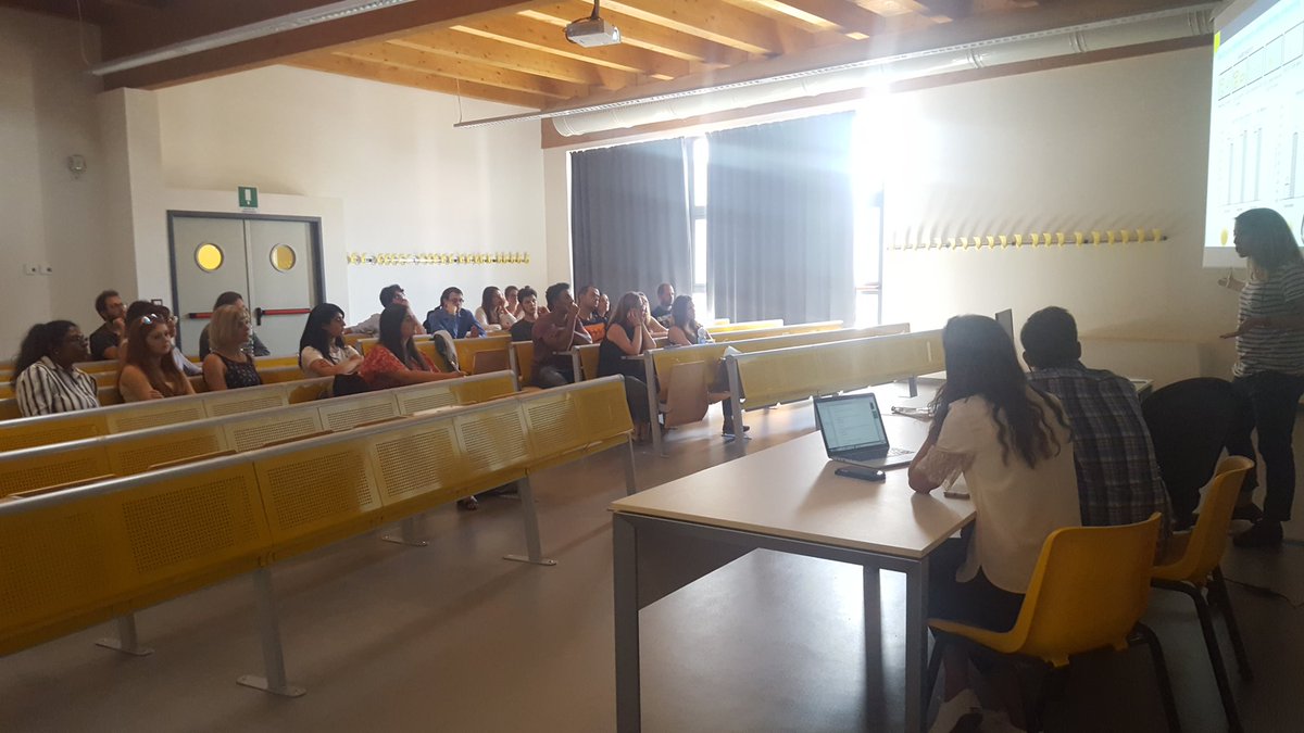 Today joint seminar for <a href="/unipr/">Università di Parma</a> and @thequadram PhD students. The first is <a href="/MarinaCorrad/">Marina Corrado</a> from <a href="/HazLabQI/">HazLab</a> with the study on digestibility of processed wheat with increased resistant starch 🌾🍞