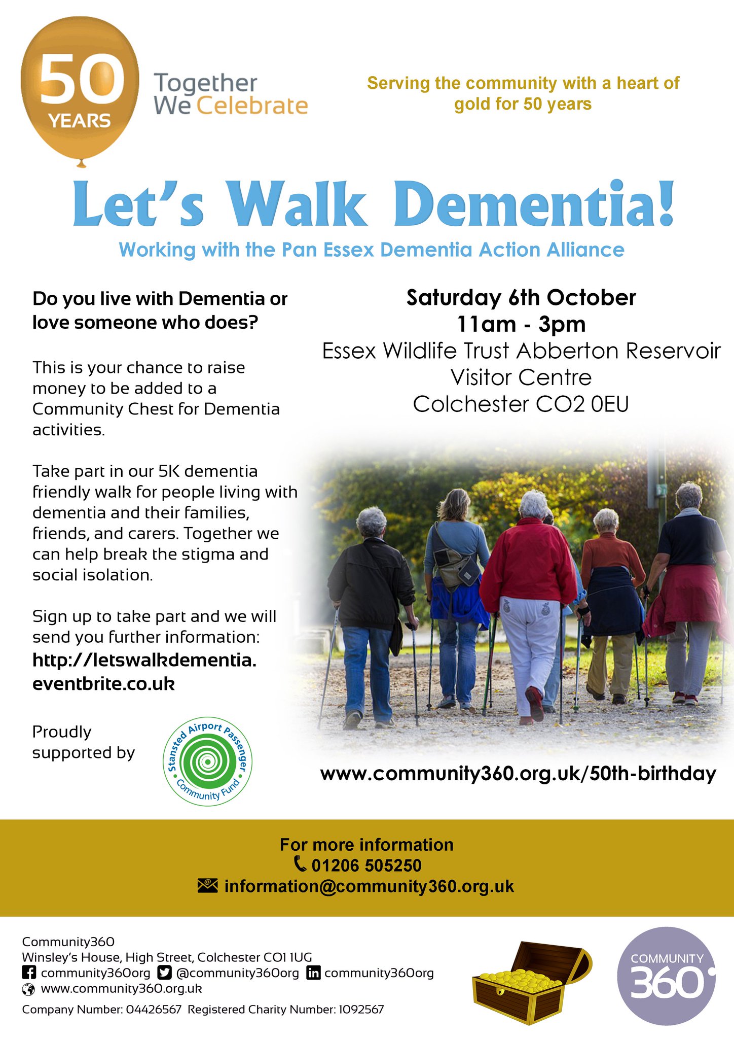 Community360 on Twitter "Join us for this dementia friendly walk to