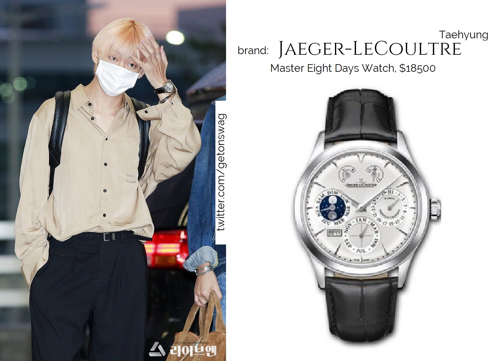 Beyond The Style ✼ Alex ✼ on X: TAEHYUNG #BTS 180903 airport #TAEHYUNG #V  #태형 #방탄소년단' LOUIS VUITTON - HORIZON 55 LV League  /  X