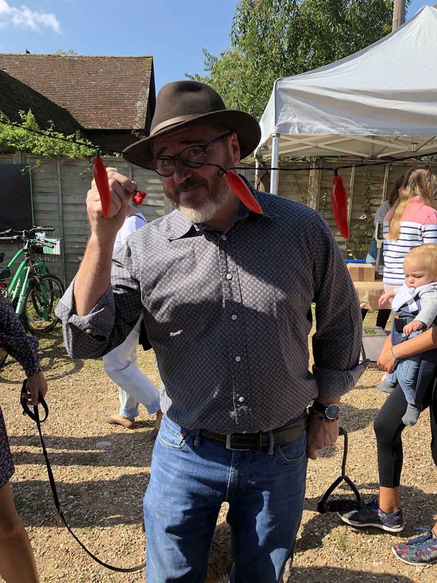 GofeChilli's tweet photo. One of Saturday’s brave customers here @PenshurstFmMrkt  sampling a Carolina Reaper, the worlds hottest chilli. https://t.co/yuFbipZlhn