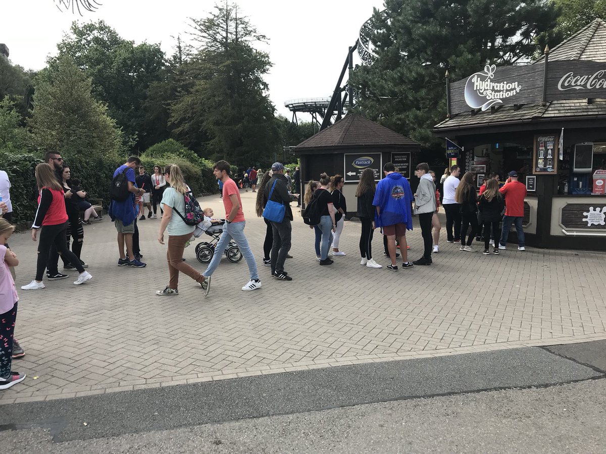 Customer service is very poor at <a href="/altontowers/">Alton Towers Resort</a>. Reel you in to pay for a refillable drink then you have to queue for 15 minutes to refill as there’s only one member of staff per kiosk.
