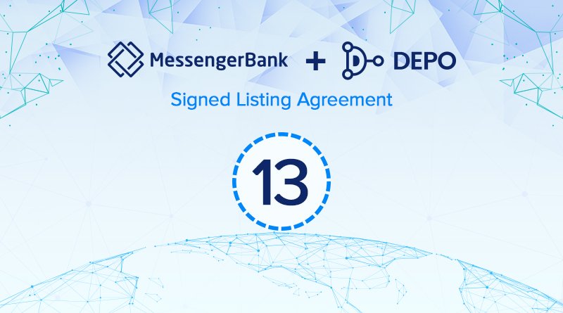 AssetifyNet's tweet photo. #MessengerBank Signed Listing Agreement with #DEPO Platform

https://t.co/oNiMvKj8UF https://t.co/PDITjFm9xN