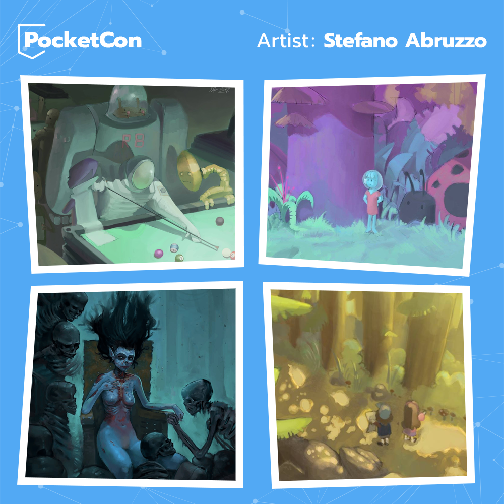 Stefano Abruzzo is always looking for creating of environments and telling stories. This passion of him bring original characters and backgrounds to life! See more arts:
bit.ly/2N7VQ9K 
#digitalart #illustration #gamedesign #pocketcon