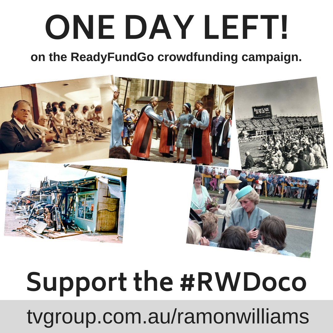 rwdoco's tweet photo. Only 1 day left to support the #RWDoco through our crowdfunding campaign!! We'd love to hear from you so get in touch and be part of this unique project telling the story of Ramon Williams and his career - @RWdoco and https://t.co/Gc3OYG5q5F
.
#rwdoco #ramonwilliams #crowdfunding https://t.co/dcNVQ3Nn5f