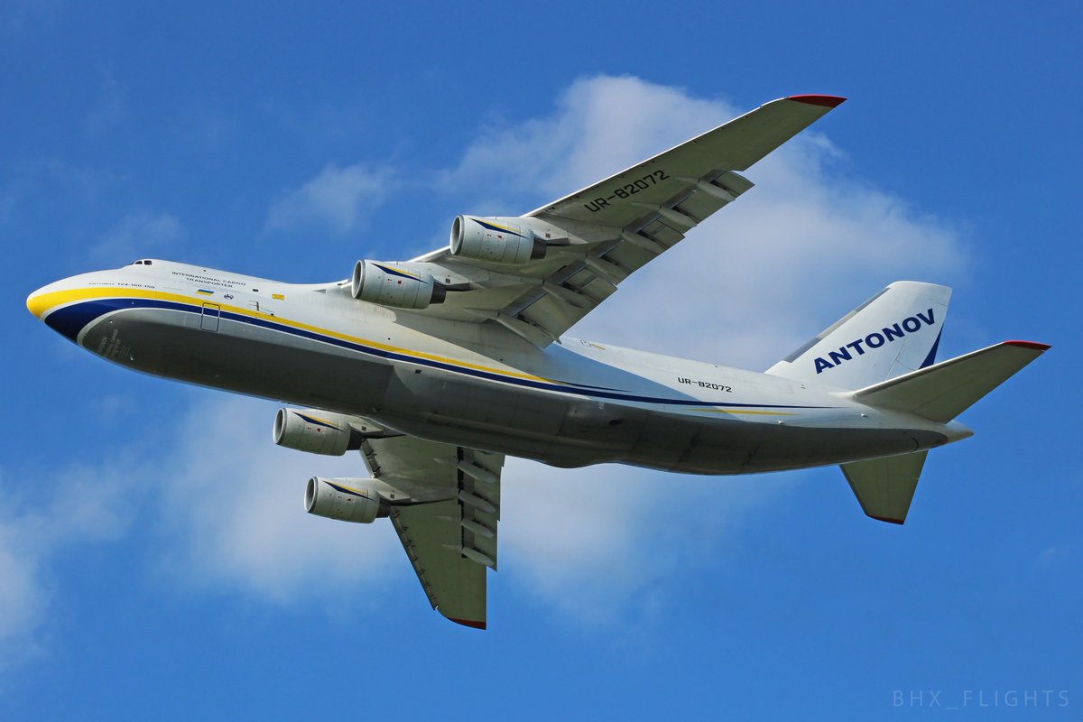 bhx_flights's tweet image. Yesterday&apos;s 26 year old Antonov Design Bureau Antonov An-124 UR-82072 departing out of East Midlands to Tel Aviv ✈️

#ema #egnx #eastmidlands #eastmidlandsairport #antonov #antonovairlines #an124 #antonov124 #antonovan124 #aviation #avgeek #cargo #freighter #takeoff #smoke