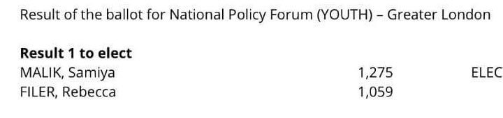 BPYouth4Lab's tweet photo. Congratulations to Samiya Malik (Secretary of BPYouth4Lab), newly elected National Policy Forum Youth Rep. Huge well done Samiya and we look forward to seeing more British-Pakistani's elected in various local/national party roles. #Samiya4NPF https://t.co/NhjMXMIDyD