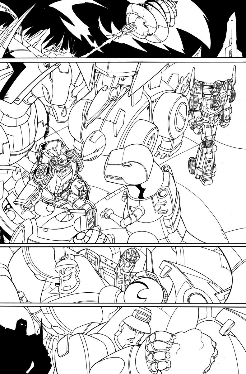 rudetoonsart's tweet photo. Pencils, inks and colours on one of the transformers comics I worked on #comicartist #transformers #autobots #dinobots #decepticons #boorudetoons #ukartist #cartoonist #illustration #picture #comicpage #inks #inking #rodimusprime #hotrod #toys #workingincomics #artist https://t.co/41SSh0a2XI