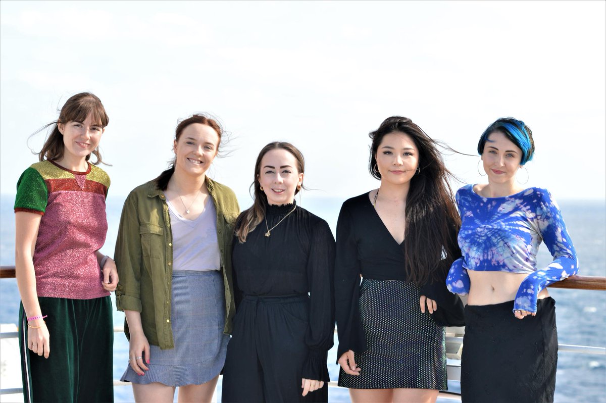 cunardline's tweet photo. We are welcoming @wstmnstrfashion design graduates on board Queen Mary 2 this week as they showcase their latest collections during Transatlantic Fashion Week.
#TFW #TFW2018 #QM2 #TransatlanticCrossing #westminsterfashion https://t.co/c0Suod1pCy