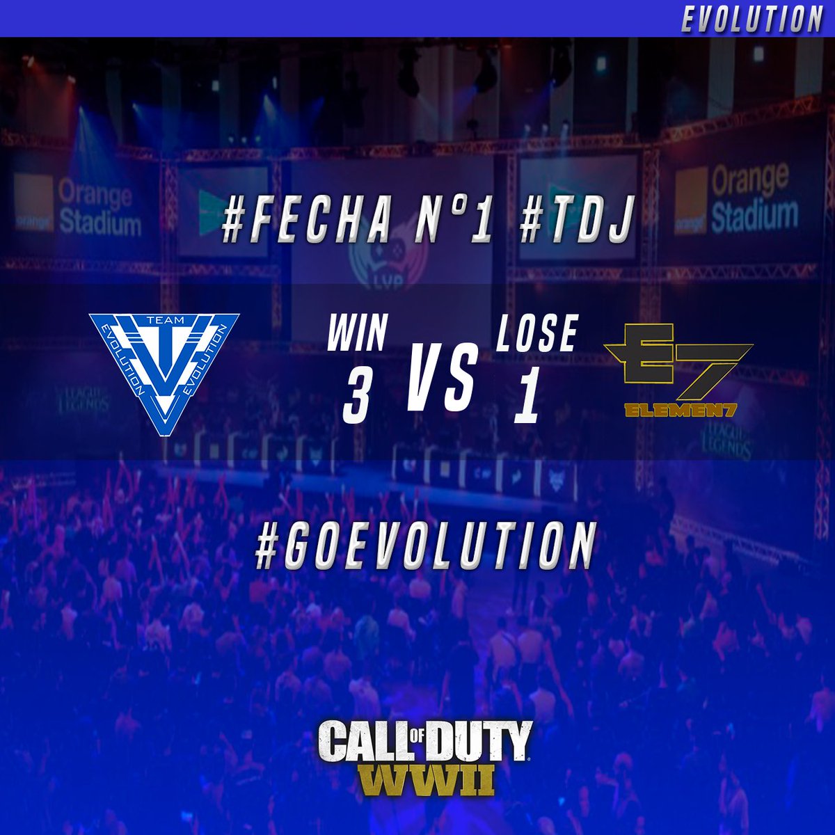 team_evolutionG's tweet photo. [Liga Main @TDJChile]

El fin de semana tuvimos una semana cargada con encuentros por lo cual nos toco disputar la primera fecha contra un durisimo equipo #E7 Ganando asi 3-1

seguir a @team_evolutionG nos ayudan bastante a crecer! https://t.co/F7CQJHsrXS