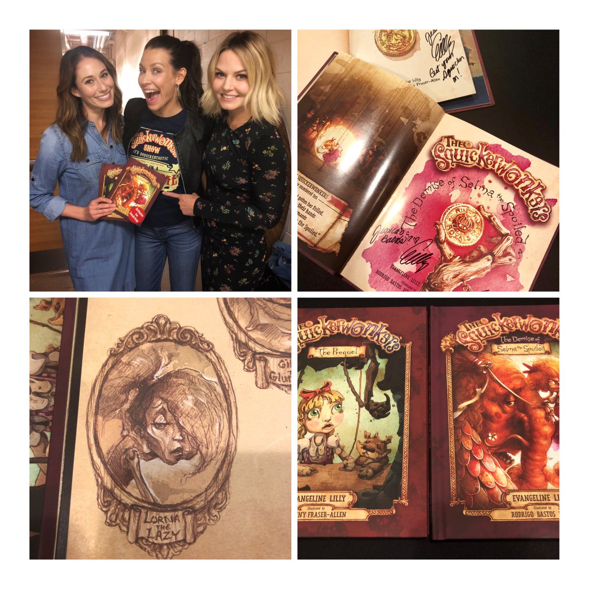 JessicaBlairHer's tweet photo. Obsessed with these books and @EvangelineLilly!! #Squickerwonkers https://t.co/x2teEHjNOt