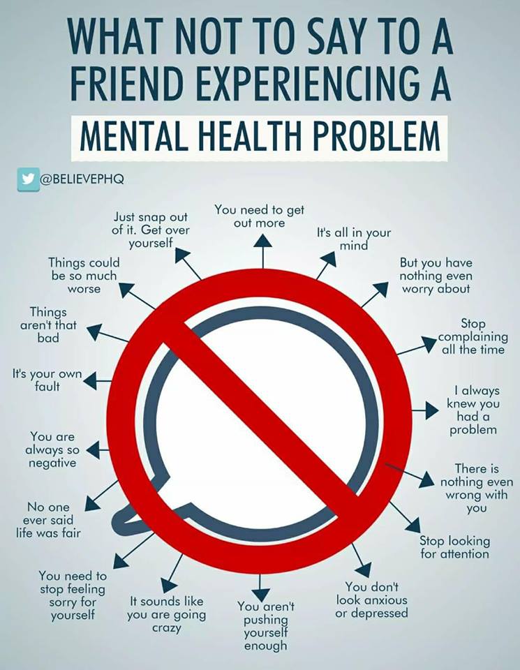 When it comes to mental illness, people say the darnedest things. Inappropriate or ignorant remarks can be hurtful and cruel. 9 Things Not to Say to Someone with Mental Illness:  #mentalhealth ow.ly/kLdw30lELsa
