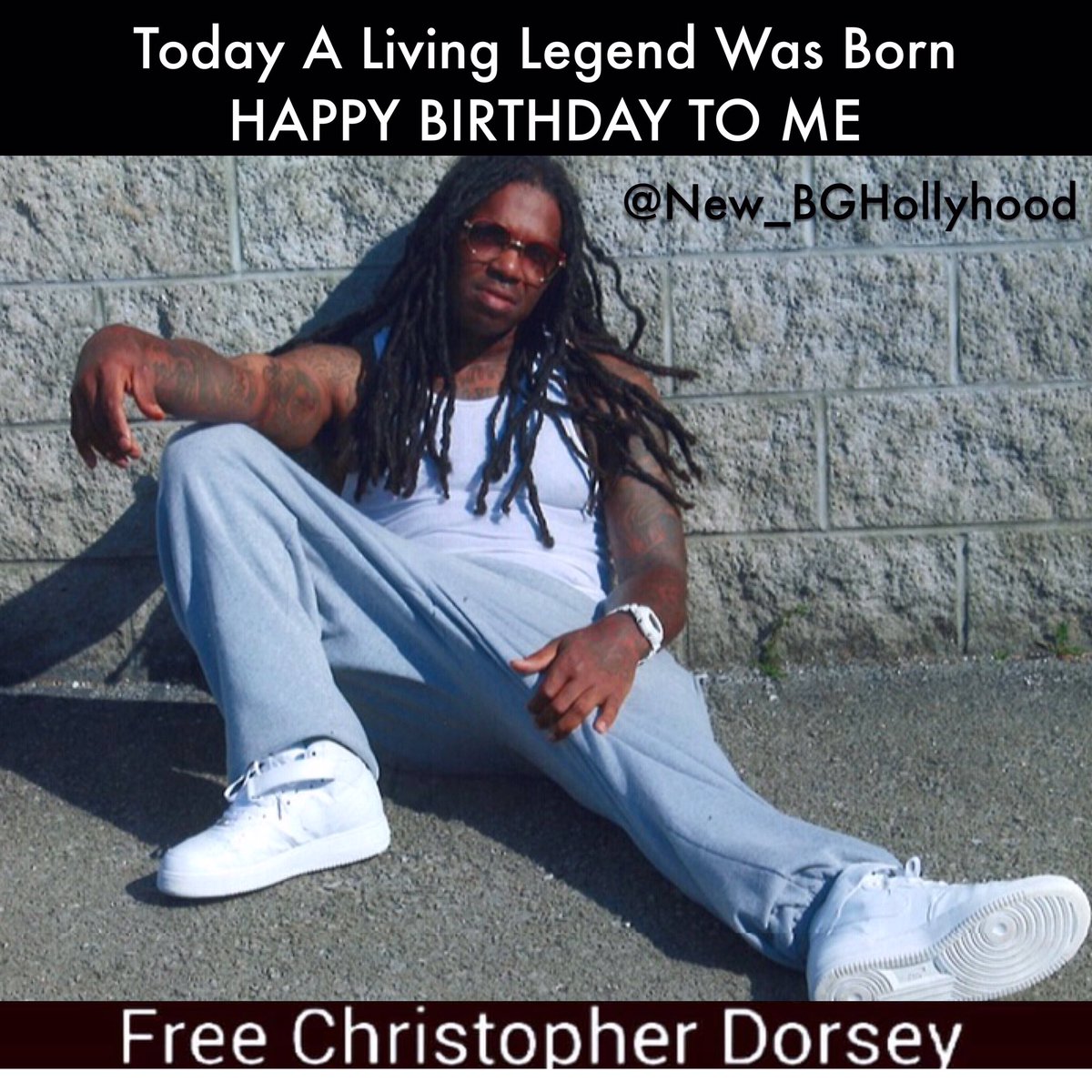 BGHollyHood's tweet photo. #HappyBirthdayToME 💪🏽 My current situation is not my final destination I still have a lot of life to live and music to make #PleaseBelieveIt 💯 Show a #RealOne some luv #FreeBG #FreeBGFriday #FreeBGEveryday #TheHeartOfTheStreets #HoodGeneral #LouisianaLandlord #LivingLegend https://t.co/2tP0Ptv8uD