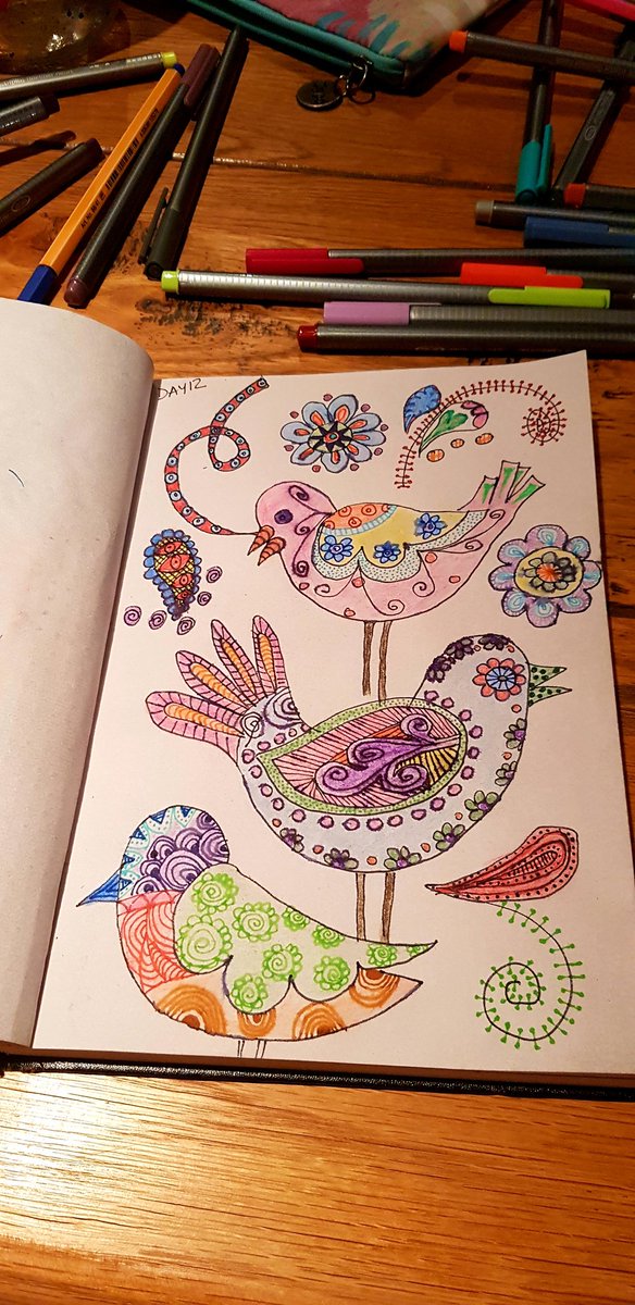 GiulesB65's tweet photo. Day12 #30daysofpatterns #30daychallenge #zentangles cc @julia_katic https://t.co/qKHXrMwXCl